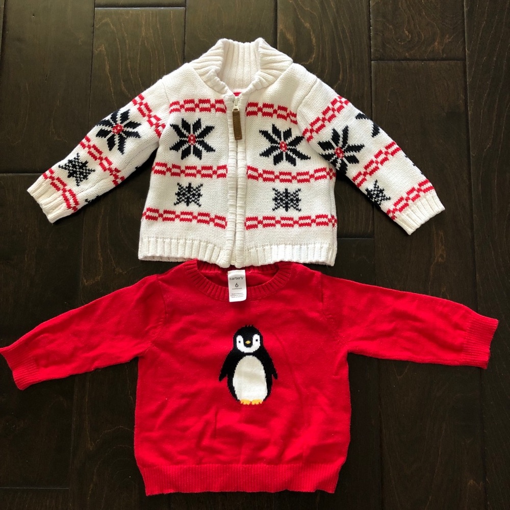 Baby boy Sweaters and hoodies- 3 Pack. Size- 6M